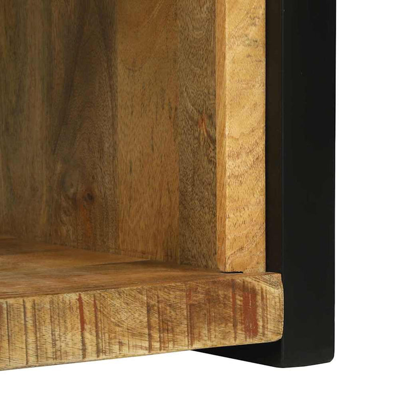 vidaXL Fal Kocka polcokkal Barna 55 x 35 x 40 cm Tömör mangófa