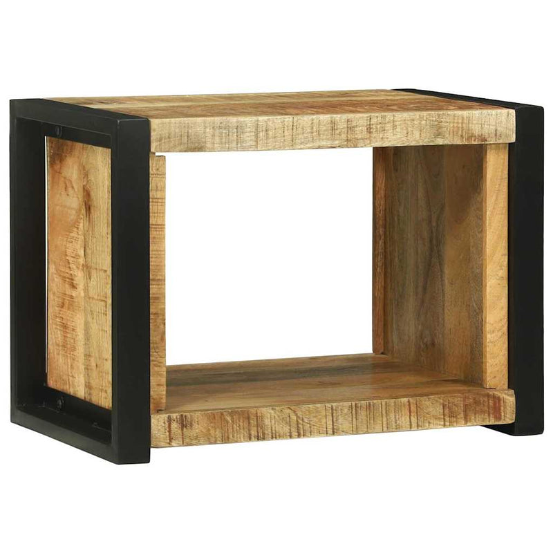 vidaXL Fal Kocka polcokkal Barna 55 x 35 x 40 cm Tömör mangófa