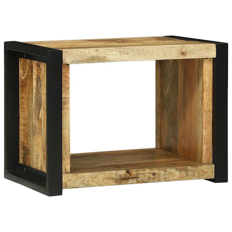 vidaXL Fal Kocka polcokkal Barna 55 x 35 x 40 cm Tömör mangófa