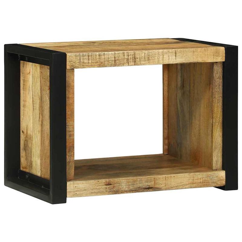 vidaXL Fal Kocka polcokkal Barna 55 x 35 x 40 cm Tömör mangófa