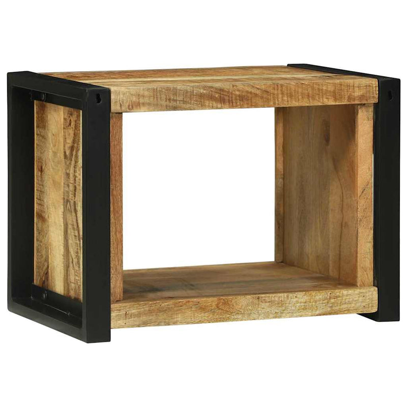 vidaXL Fal Kocka polcokkal Barna 55 x 35 x 40 cm Tömör mangófa
