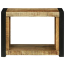 vidaXL Fal Kocka polcokkal Barna 55 x 35 x 40 cm Tömör mangófa