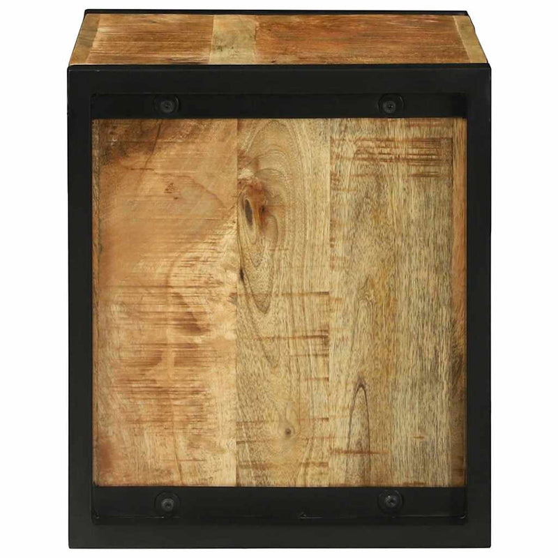 vidaXL Fal Kocka polcokkal Barna 55 x 35 x 40 cm Tömör mangófa