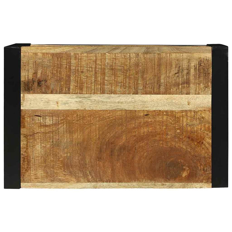 vidaXL Fal Kocka polcokkal Barna 55 x 35 x 40 cm Tömör mangófa