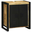 vidaXL Mosogató szekrény tárolóval Barna 55 x 35 x 60 cm Tömör mangófa