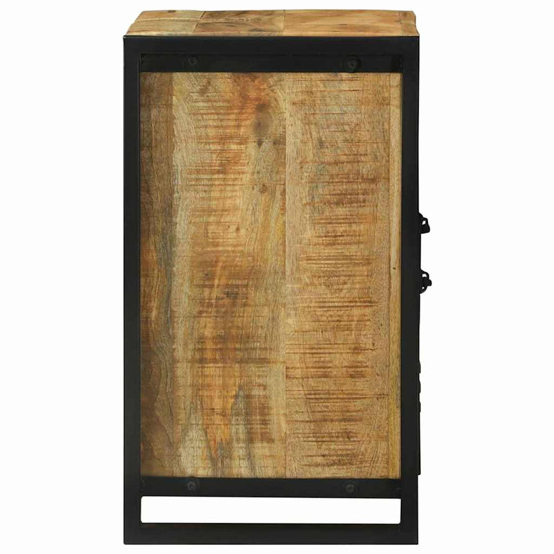 vidaXL Mosogató szekrény tárolóval Barna 55 x 35 x 60 cm Tömör mangófa