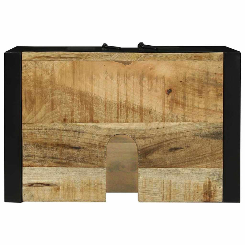 vidaXL Mosogató szekrény tárolóval Barna 55 x 35 x 60 cm Tömör mangófa