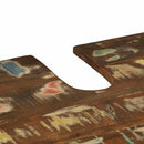 vidaXL Mosogató szekrény tárolóval Barna Tömör újrahasznosított fa