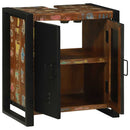 vidaXL Mosogató szekrény tárolóval Barna Tömör újrahasznosított fa