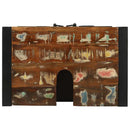 vidaXL Mosogató szekrény tárolóval Barna Tömör újrahasznosított fa