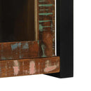 vidaXL Fürdőszobai Szekrény ajtóval Sokszínű Tömör újrahasznosított fa