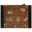 vidaXL Fürdőszobai Szekrény ajtóval Sokszínű Tömör újrahasznosított fa