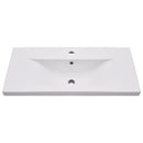 vidaXL 2 részes kerámia és szerelt fa fürdőszobai bútorgarnitúra