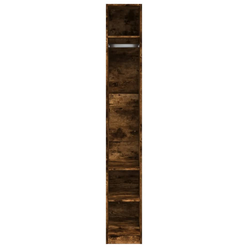vidaXL füstös tölgy színű szerelt fa ruhásszekrény 30 x 50 x 200 cm