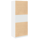 vidaXL fehér szerelt fa ruhásszekrény 80 x 50 x 200 cm