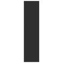 vidaXL fekete szerelt fa ruhásszekrény 80 x 50 x 200 cm