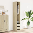 vidaXL tölgy színű szerelt fa ruhásszekrény 30 x 50 x 200 cm
