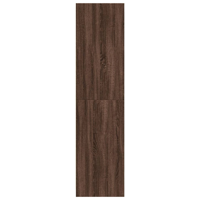 vidaXL barna tölgy színű szerelt fa ruhásszekrény 30 x 50 x 200 cm