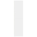 vidaXL fehér szerelt fa ruhásszekrény 80 x 50 x 200 cm