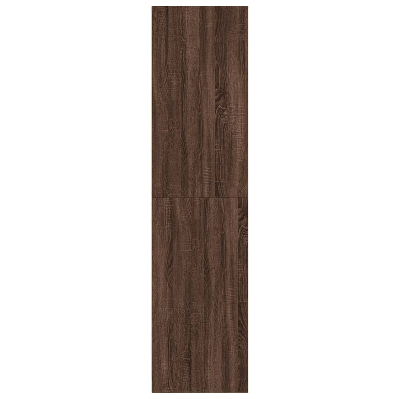 vidaXL barna tölgy színű szerelt fa ruhásszekrény 100 x 50 x 200 cm