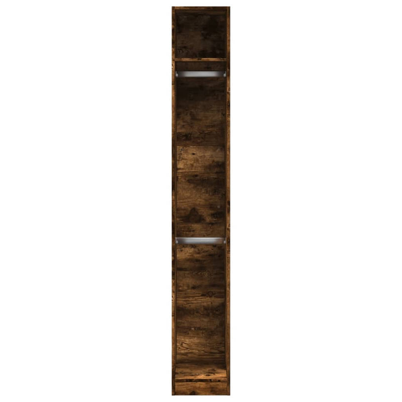 vidaXL füstös tölgy színű szerelt fa ruhásszekrény 30 x 50 x 200 cm