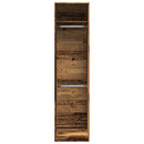 vidaXL antik fa színű szerelt fa ruhásszekrény 50 x 50 x 200 cm