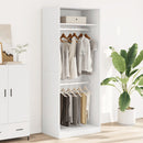 vidaXL fehér szerelt fa ruhásszekrény 80 x 50 x 200 cm