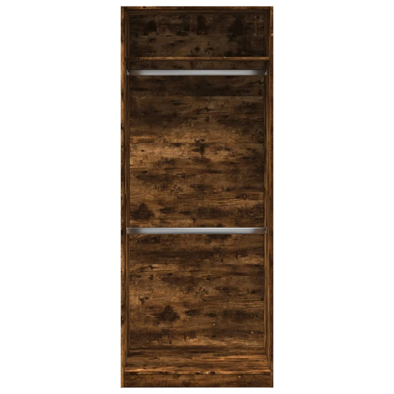 vidaXL füstös tölgy színű szerelt fa ruhásszekrény 80 x 50 x 200 cm