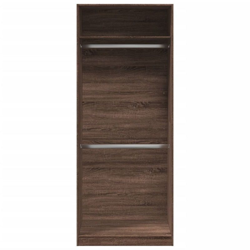 vidaXL barna tölgy színű szerelt fa ruhásszekrény 80 x 50 x 200 cm
