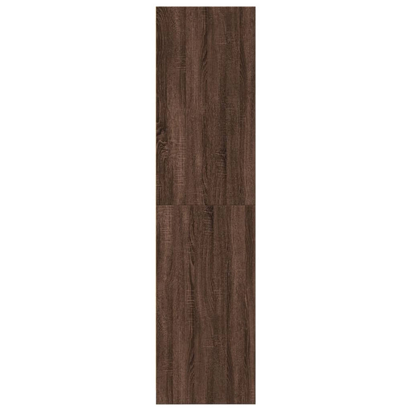 vidaXL barna tölgy színű szerelt fa ruhásszekrény 80 x 50 x 200 cm