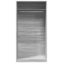 vidaXL szürke sonoma színű szerelt fa ruhásszekrény 100 x 50 x 200 cm