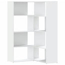 vidaXL 4 szintes fehér szerelt fa sarok könyvespolc 85 x 85 x 140 cm