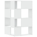 vidaXL 4 szintes fehér szerelt fa sarok könyvespolc 85 x 85 x 140 cm