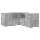 vidaXL betonszürke szerelt fa sarokszekrény 160 x 40 x 45 cm
