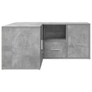 vidaXL betonszürke szerelt fa sarokszekrény 160 x 40 x 45 cm