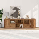 vidaXL antik fa színű szerelt fa sarokszekrény 160 x 40 x 45 cm