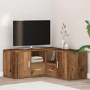 vidaXL antik fa színű szerelt fa sarokszekrény 160 x 40 x 45 cm