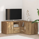 vidaXL kézműves tölgy színű szerelt fa sarokszekrény 160 x 40 x 45 cm