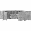 vidaXL betonszürke szerelt fa sarokszekrény 200 x 40 x 45 cm