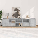 vidaXL betonszürke szerelt fa sarokszekrény 200 x 40 x 45 cm