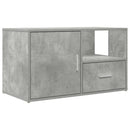 vidaXL betonszürke szerelt fa sarokszekrény 200 x 40 x 45 cm