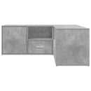 vidaXL betonszürke szerelt fa sarokszekrény 200 x 40 x 45 cm