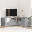 vidaXL betonszürke szerelt fa sarokszekrény 200 x 40 x 45 cm