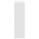 vidaXL fehér szerelt fa könyvespolc 102 x 32 x 108 cm