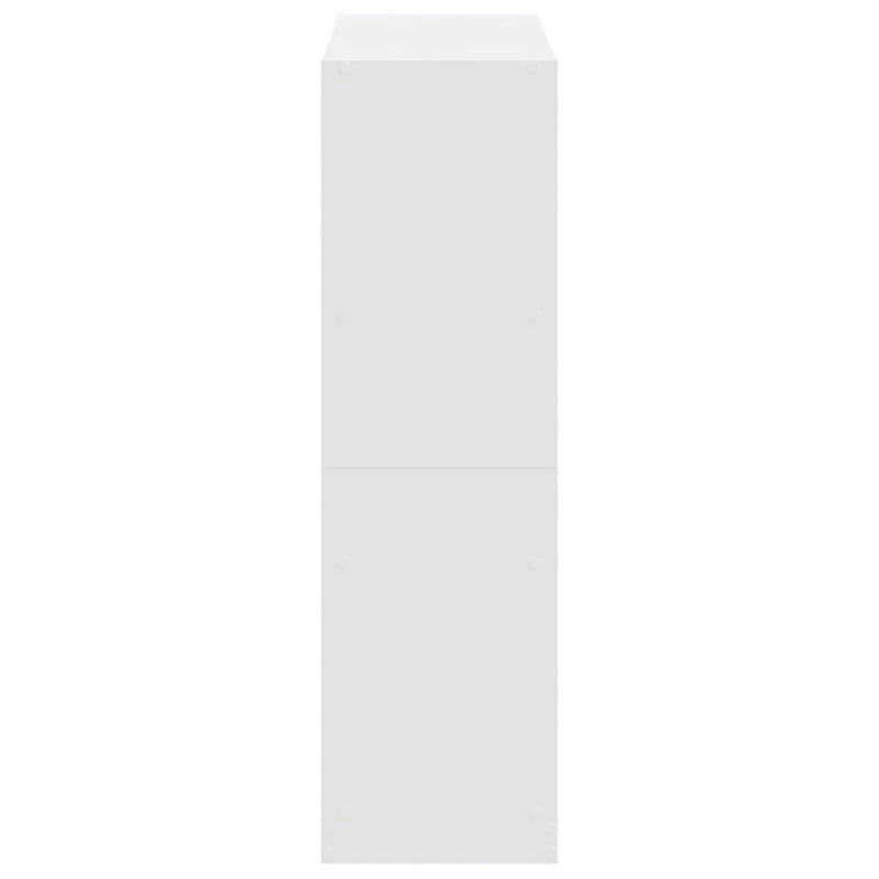 vidaXL fehér szerelt fa könyvespolc 102 x 32 x 108 cm