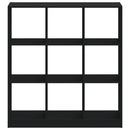 vidaXL fekete szerelt fa könyvszekrény 102 x 32 x 108 cm