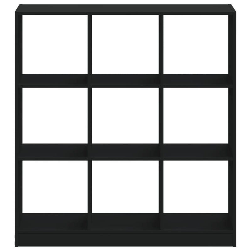 vidaXL fekete szerelt fa könyvszekrény 102 x 32 x 108 cm