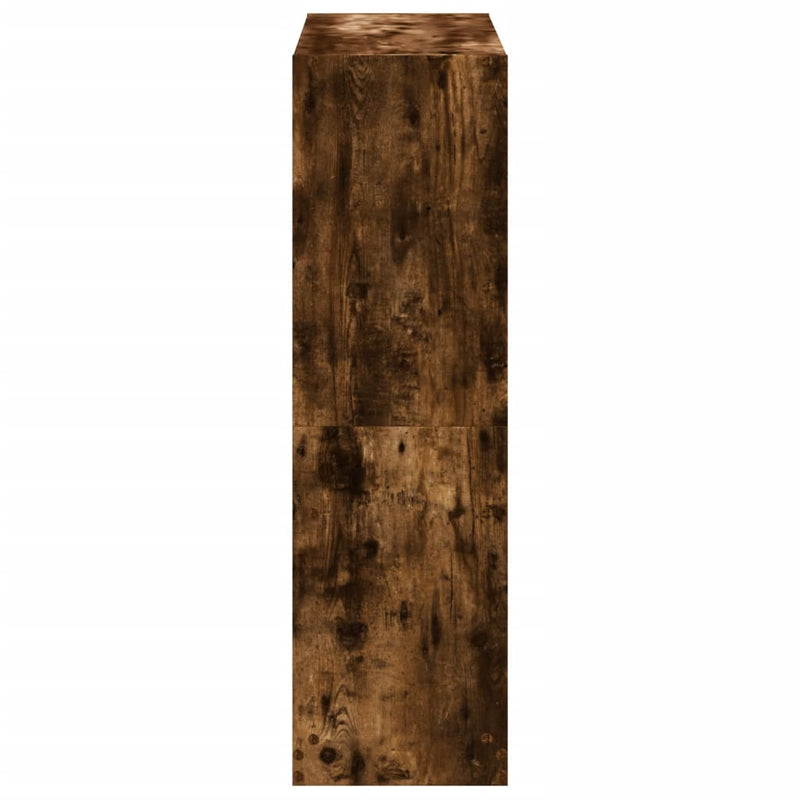 vidaXL füstös tölgy színű szerelt fa könyvespolc 102 x 32 x 108 cm