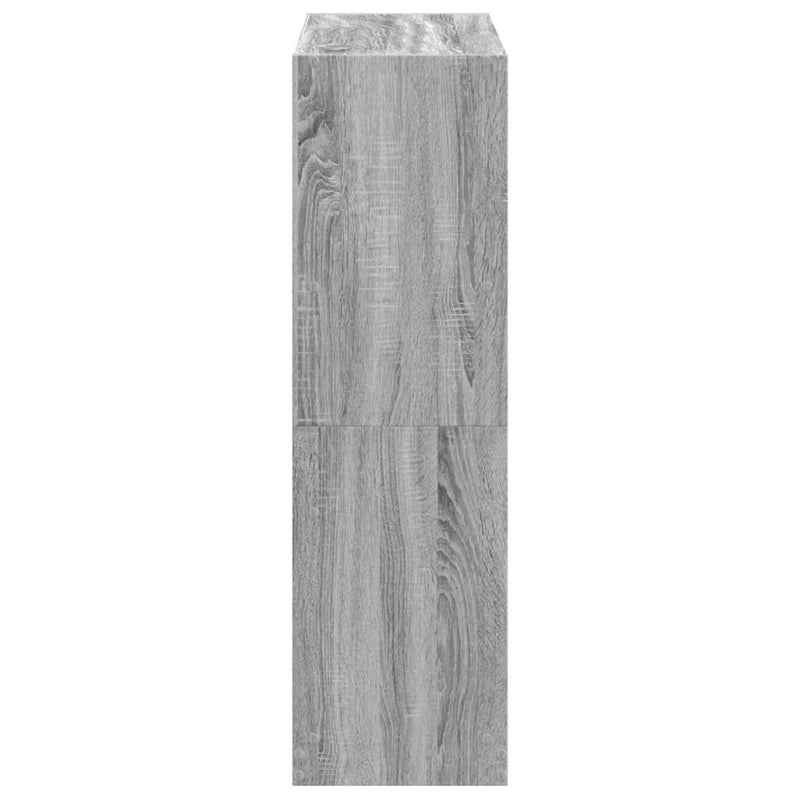 vidaXL szürke sonoma színű szerelt fa könyvespolc 102 x 32 x 108 cm