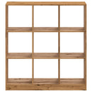 vidaXL kézműves tölgy színű szerelt fa könyvespolc 102 x 32 x 108 cm